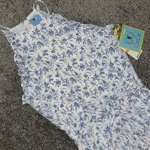 ✨nwt✨ cece floral halter sleeveless jumpsuit sz 2